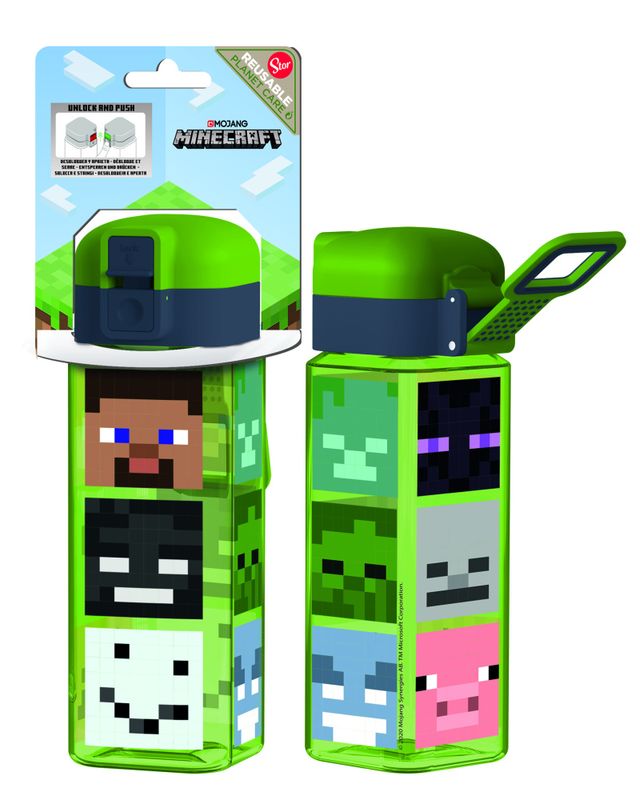 MINECRAFT SAFETY LOCK SQUARE ECOZEN Drikkeflaske